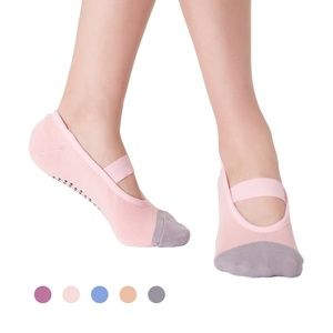 Aprilaugust Yoga Barre Pilates Socks | Pink
